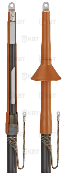 Муфта концевая 1ПКВТ-10 300/400-Б с болт. наконечниками | 57814 | КВТ