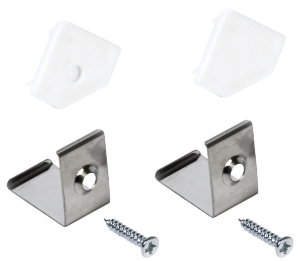 Набор для монтажа накл. тр. профиля для LED ленты 1919 | LSADD1919-SET2-N3-04 | IEK