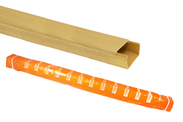 Кабель-канал 40х25 желтая сосна 3D (40м) | SQ0402-0608 | TDM