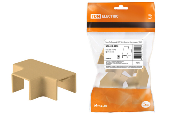 Угол Т-образный КМТ 60x40 сосна (4 шт./комп.) | SQ0411-0266 | TDM