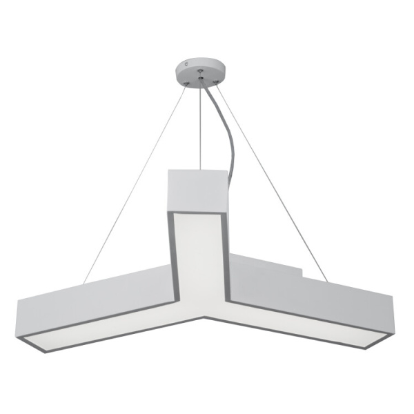 Светильник светодиодный Geometria Igrek SPO-143-W-40K-056 56Вт 4000К 3700Лм IP40 900*900*80 белый подвесной | Б0050570 | ЭРА