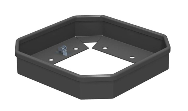 Защитная рамка для миниколонны ISSHS4 (напольная) 41x214 мм (сталь,черный) (ISSHS4SR40) | 6286810 | OBO Bettermann