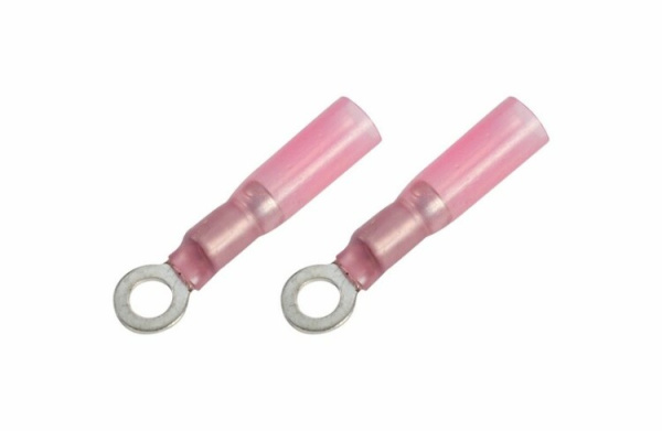 Наконечник кольцевой изолированный термоусаживаемый ? 4.3 мм 0.5-1.5 мм? (НКи-т 1.5-4/НКи-т1,25-4) красный | 08-0009 | REXANT