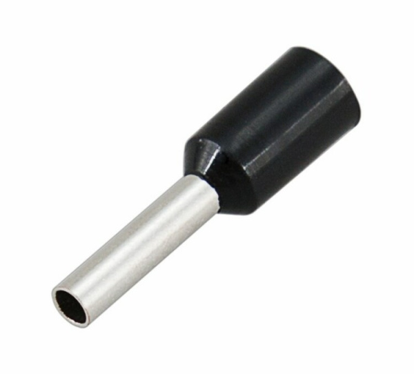 Наконечник штыревой втулочный изолированный F-8 мм 1.5 кв мм (НШВи 1.5-8) черный | 08-0814 | REXANT