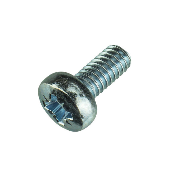 Винт DIN7985 с полукруглой головкой оцинк. М6х10 (100 шт) - коробка с ок. ( 0,03 кг) | 145369 | Tech-KREP