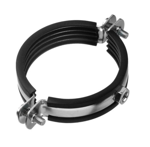 Хомут с резиновым уплотнителем и гайкой (4) 108-114 мм (10 шт) - пакет | 137022 | Tech-KREP