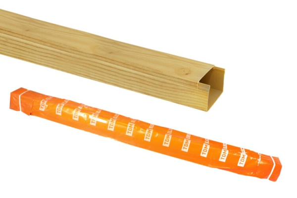 Кабель-канал 25х25 желтая сосна 3D (50м) | SQ0402-0606 | TDM