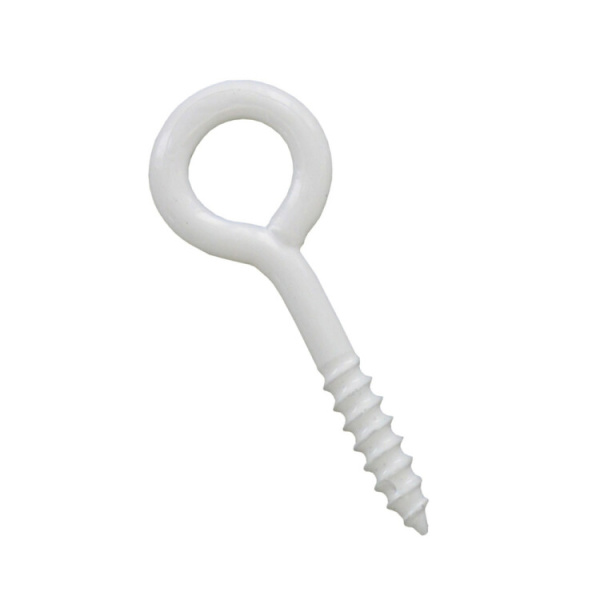 Шуруп- кольцо 4х30х14 бел (1 шт)- пакет | 143554 | Tech-KREP