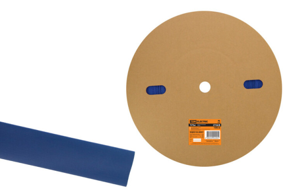 Термоусаживаемая трубка ТУТнг 16/8 синяя (100 м/ролл) | SQ0518-0041 | TDM