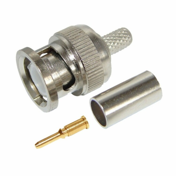 Разъем штекер BNC RG-6 обжим | 05-3003 | REXANT