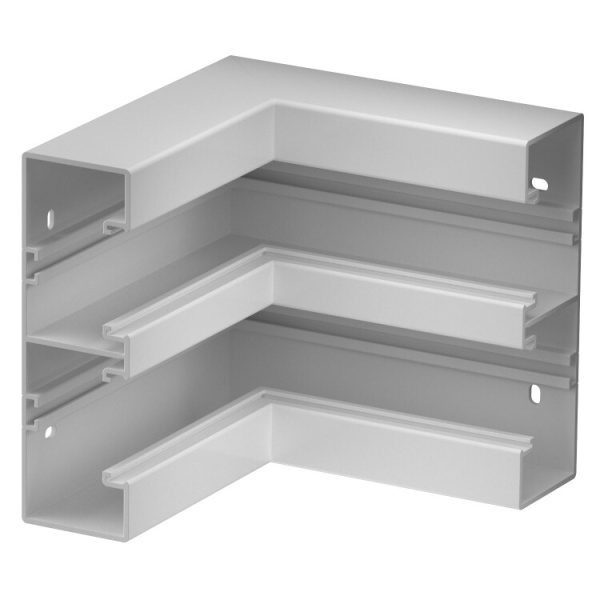 Внутренний угол кабельного канала Rapid 45-2 нерегулируемый 53x165 мм (ПВХ,серый) (GK-IS53165LGR) | 6113432 | OBO Bettermann