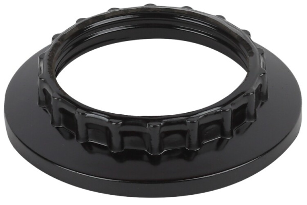 Кольцо для патрона E27, бакелит, черное | Б0043680 | ЭРА