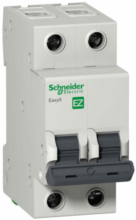 Выключатель автоматический двухполюсный EASY 9 16А B 4,5кА | EZ9F14216 | Schneider Electric