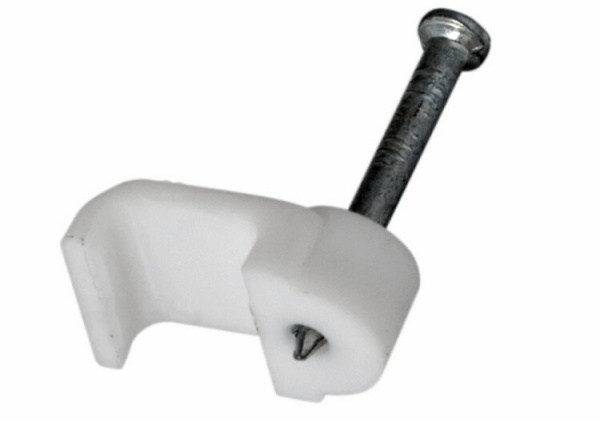 Крепеж кабеля плоский 8 х 3 мм, белый (упак. 50 шт) | 07-4207 | REXANT