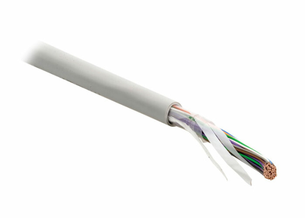 UUTP25-C3-S26-IN-PVC-GY Кабель витая пара, неэкранир. U/UTP, категория 3, 25 пар (26 AWG),одножил. (solid), PVC, серый | 36545 | Hyperline