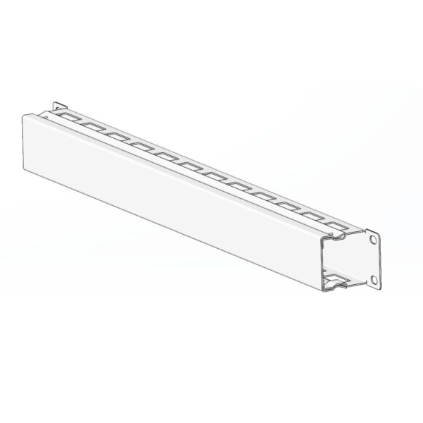 Кабельный органайзер с крышкой 2U, глубина 40 мм, для 19" IT-корпусов ДКС серии STI/CQE, RAL7035 | R5CP1942HE | DKC