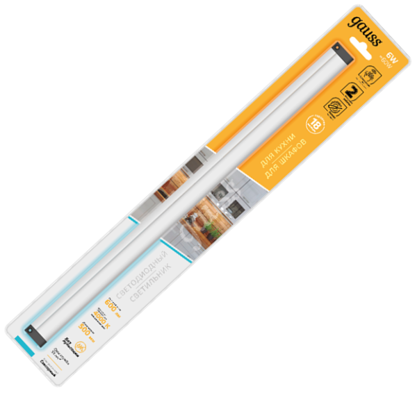 Светильник сенсорный модель C 6W 600lm 4000K 170-260V 500mm IR | 9020531206 | Gauss