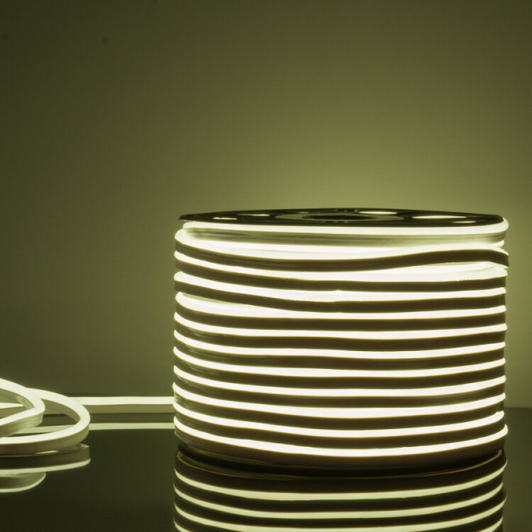 Гибкий неон LS001 220V 9.6W 120Led 2835 IP67 односторонний белый, 100 м | a040597 | Elektrostandard