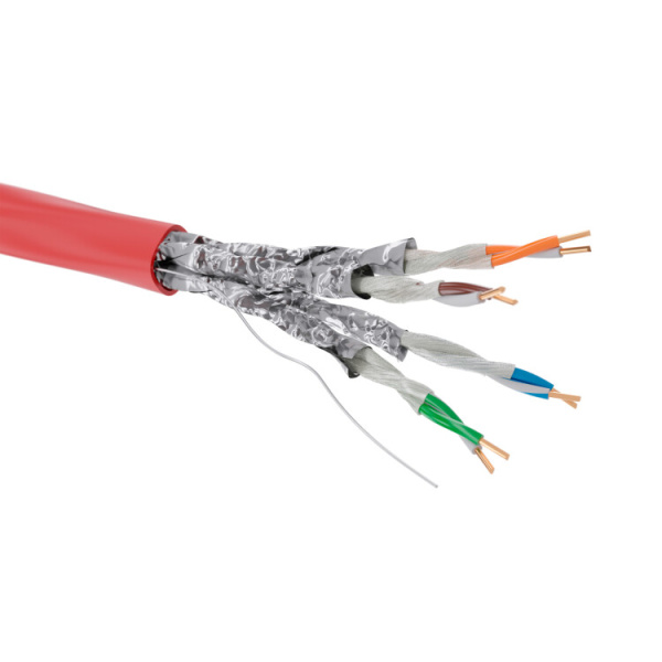 Кабель CAT 6A, U/FTP, нг(А)-FRHF, бухта 500м, красный | RN6AUFA04RD | DKC