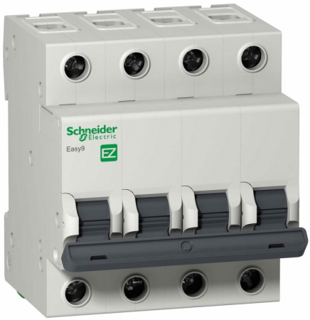 Выключатель автоматический четырехполюсный EASY 9 25А B 4,5кА | EZ9F14425 | Schneider Electric