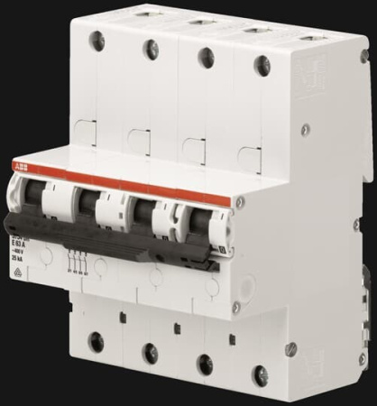 Выключатель автоматический четырехполюсный S754DR (селективный) 32А E 25кА (S754DR-E32) | 2CDH784010R0322 | ABB