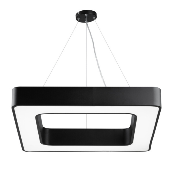 Светильник светодиодный Geometria Quadro SPO-161-B-40K-060 60Вт 4000К 5500Лм IP40 600*600*80 черный подвесной | Б0050583 | ЭРА