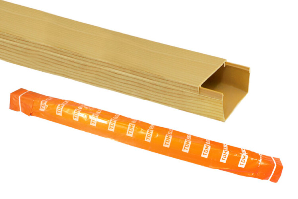 Кабель-канал 100х60 желтая сосна 3D (12м) | SQ0402-0610 | TDM