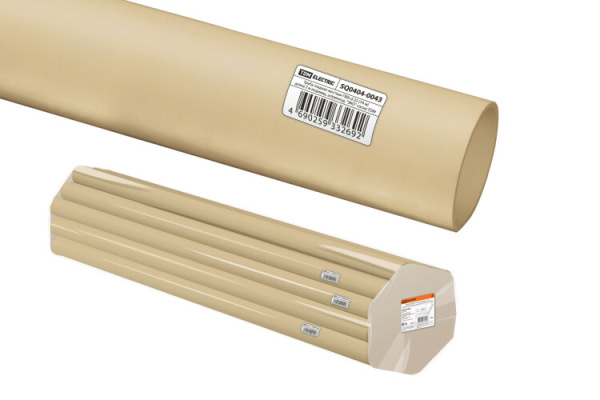 Труба гладкая жесткая ПВХ d 25 (74 м) длина 2 м индивид. штрихкод, "ЭКО" сосна | SQ0404-0043 | TDM