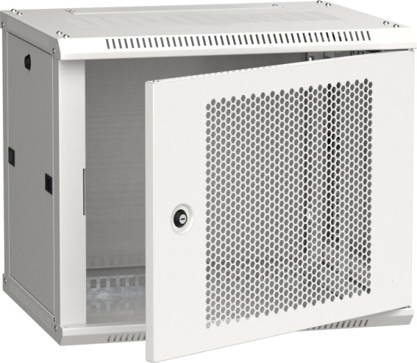Шкаф LINEA W 9U 600x450 мм дверь перфорированная, RAL7035 | LWR3-09U64-PF | ITK
