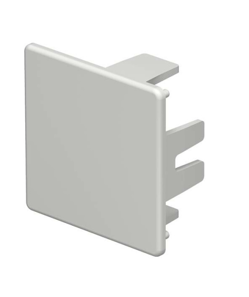 Торцевая заглушка кабельного канала WDK 40x40 мм (ПВХ,светло-серый) (WDK HE40040LGR) | 6183727 | OBO Bettermann