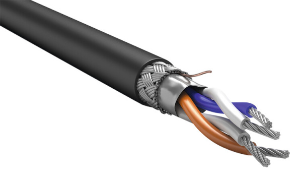 ITK Кабель RS-485 2х2х0,78 нг(А)-HF черный (200м) | RC3-RS485-02-SF-4209 | ITK