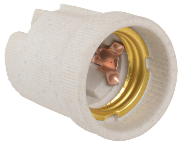 Патрон подвесной керамический Е27 (200 шт), стикер на изделии Пкр27-04-К43 | EPC10-04-01-K01 | IEK