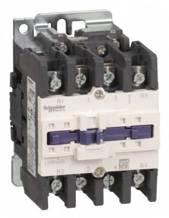 КОНТАКТОР D 4Р (2 НО + 2 НЗ),AC1 80 A,230V 50/60 ГЦ,ЗАЖИМ ПОД ВИНТ | LC1D65008P7 | Schneider Electric