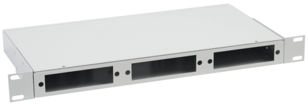 Оптический распределительный кросс 1U до 24 портов (без планок, под 8п-3шт) | FOBX24-1U-000 | ITK