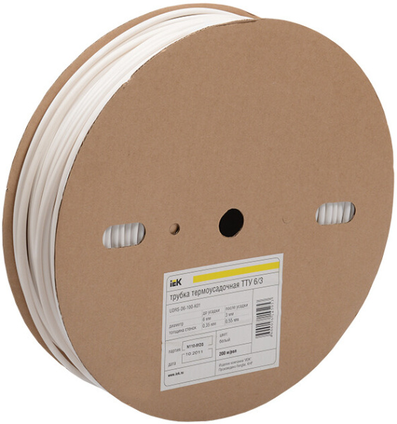 Трубка термоусаживаемая ТТУ 18/9 зеленая 100 м/упак | UDRS-D18-100-K06 | IEK