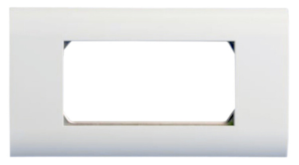 FP-2M45-1-WH Лицевая панель 80х148 мм для 4-х модулей 45х22.5 мм (аналогов Mosaic), металлический каркас | 243644 | Hyperline