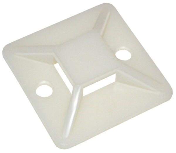 Площадка самоклеящаяся 30х30 белая под хомуты (20шт) | UHP30-30-020 | IEK