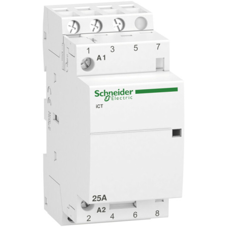 МОДУЛЬНЫЙ КОНТАКТОР iCT25A 3НО 220/240В АС 50ГЦ | A9C20833 | Schneider Electric