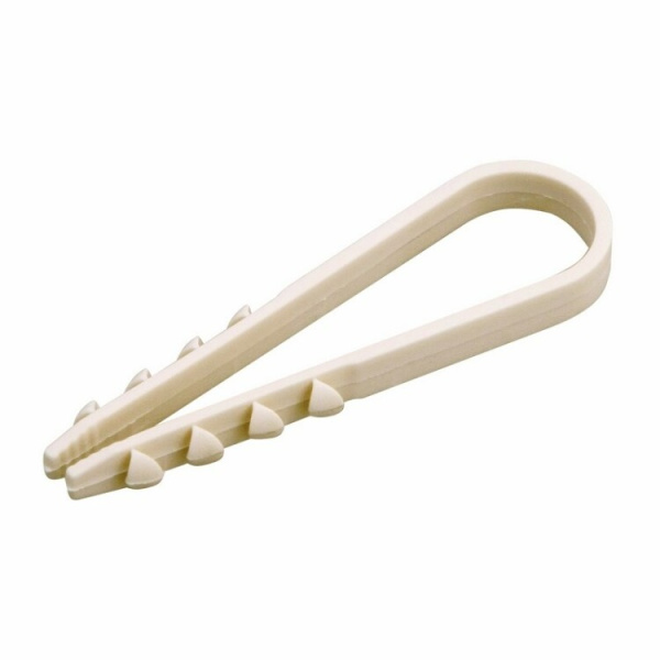 Дюбель-хомут нейлоновый PROconnect 11-18 мм, белый, упаковка 100 шт. | 07-4502-2 | PROconnect