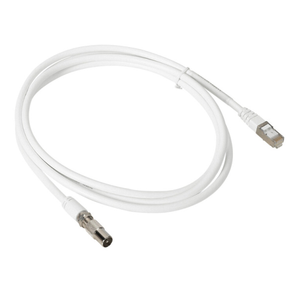Шнур-переходник: RJ45 - F Разъём (коаксиальный), 2 метра | 413040 | Legrand