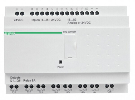 ZELIO LOGIC РЕЛЕ ЭКОНОМ 20ВХ/ВЫХ ~240В | SR2E201FU | Schneider Electric