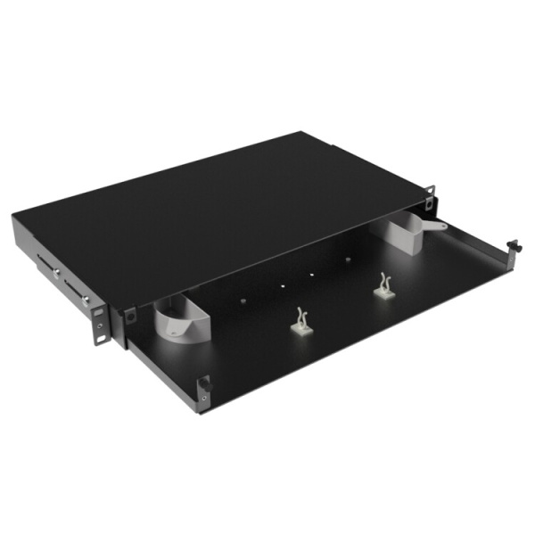 Оптическая полка выдвижная, без лицевой панели, неукомплектованная, 1U, черная | RNFPE1U24 | DKC