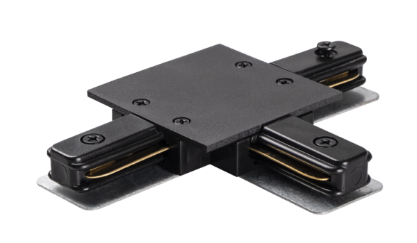 Коннектор для встраиваемого шинопровода черный T-образный PTR/R CT-BL | .5031890 | Jazzway