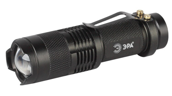 Фонарь универсальный 1хLED 1xAA UB-602 Компакт, регулируемый фокус, 3 режима, прищепка, алюминиевый | Б0027826 | ЭРА