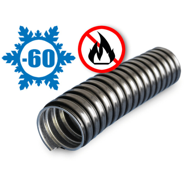 Металлорукав в ПВХ изоляции МРПИ НГ морозостойкий 32 (20 м/уп.) черный УХЛ1 | zeta42315 | ЗЭТАРУС