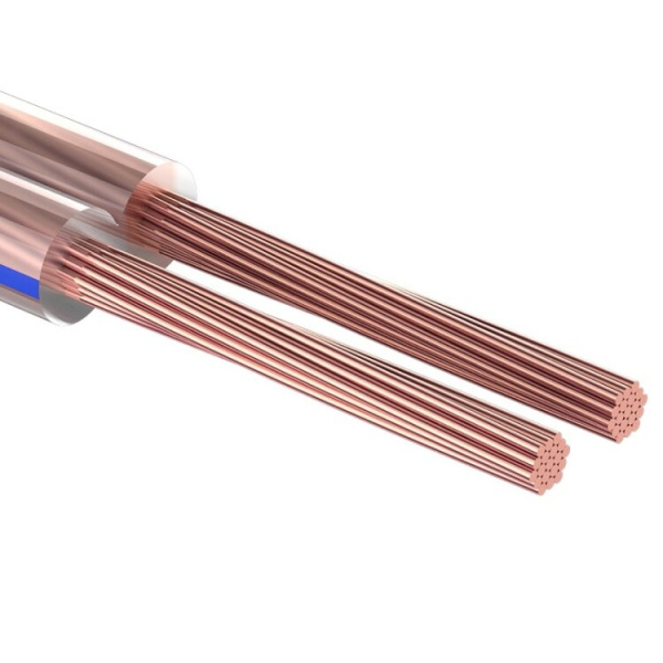 Кабель акустический 2х0,35 мм?, прозрачный BLUELINE, бухта 100 м | 01-6202-6 | PROconnect