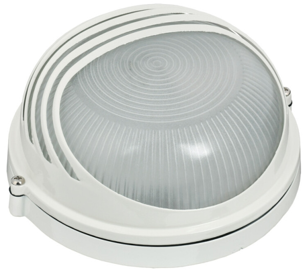 Светильник для ЖКХ НПП 1307 60Вт Е27 IP54 белый/круг ресничка | LNPP0-1307-1-060-K01 | IEK