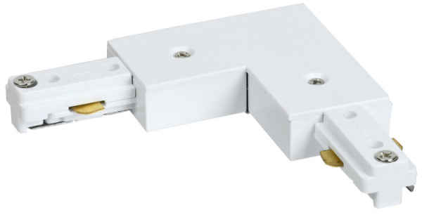 Соединитель L-образный для однофазного шинопровода осветительного белый | LPK0D-SLU-1-K01 | IEK