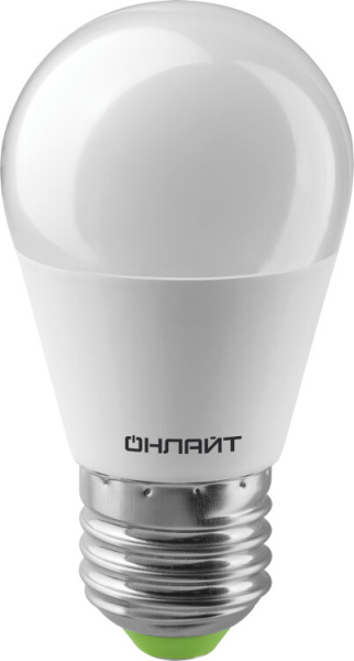 Лампа светодиодная LED OLL-G45-8-230-2.7K-E27 | 71626 | ОНЛАЙТ