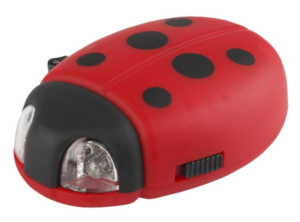 Фонарь детский динамо "Божья коровка" DA3-K 2xLED, бл (10/100/1000) | Б0003776 | ЭРА